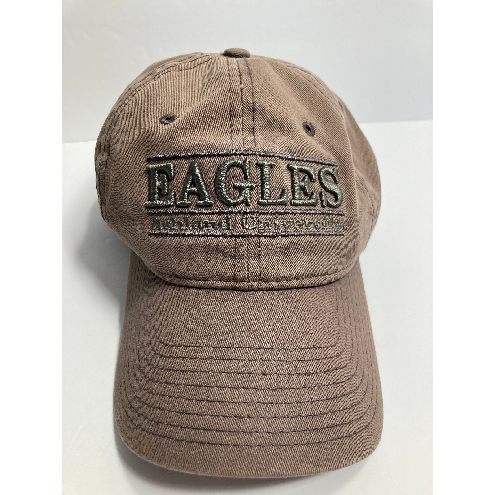 Ashland University Eagles Cap Hat Brown 100 Cotton Twill Strapback